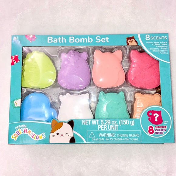 Squishmallows Bath & Body New Squishmallows Bath Bomb Set 8 Scents